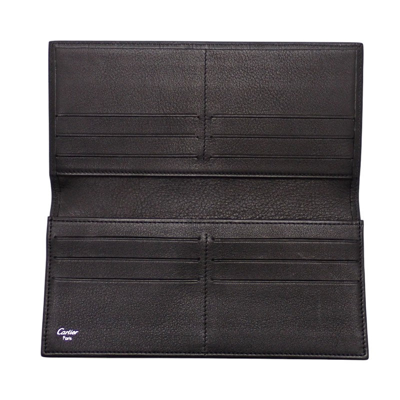 Cartier Pasha de Cartier L3001212 Long Wallet Calf Black Men's [Used] [A Rank]