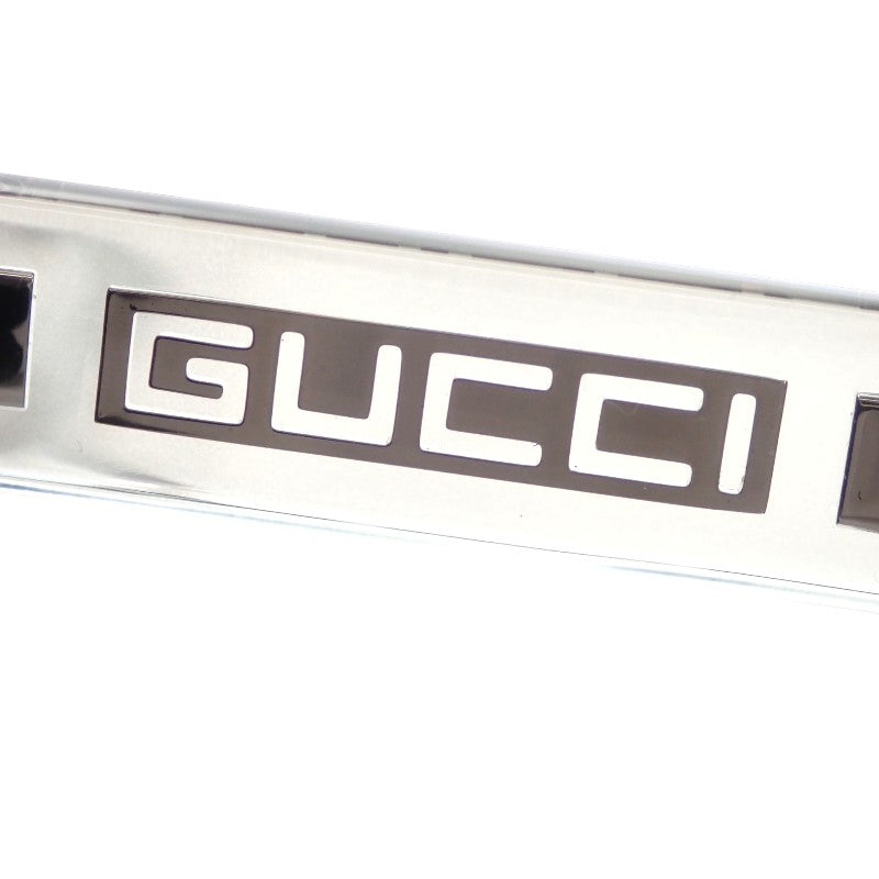 Gucci Square Eyeglasses Eyewear GG1731O Glasses Metal Acetate Gray Clear Men's Women's Unisex [Used] [A Rank]