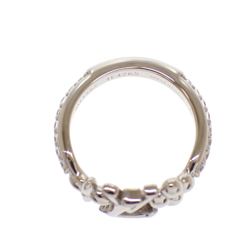 Louis Vuitton LV Iconic Ring Size 7 XS M1188X Metal Palladium Silver Women's [Used] [A Rank]