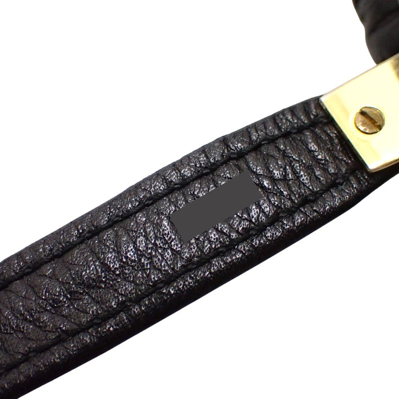 Celine CELINE Clasp Shoulder Bag Old Vintage Shoulder Bag Leather Black Gold Hardware Women's [Used] [AB Rank]