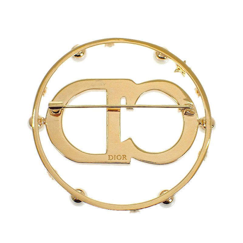 ディオール Dior clair D Lune V0412CDLRS_D301 ブローチ メタル レジンパール ゴールド レディース【中古】【Aランク】