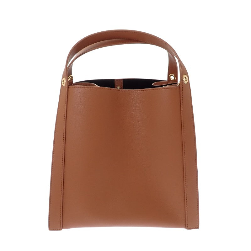 Celine CELINE Small Cubo Bag 124182T83.GFY5 2WAY Bag Handbag Shoulder Bag Calf Brown Soft Tan Gold Hardware Women's [Used] [A Rank]