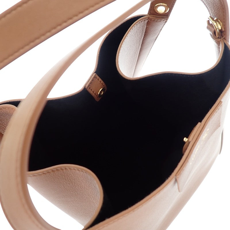 Celine CELINE Small Cubo Bag 124182T83.GFY5 2WAY Bag Handbag Shoulder Bag Calf Brown Soft Tan Gold Hardware Women's [Used] [A Rank]