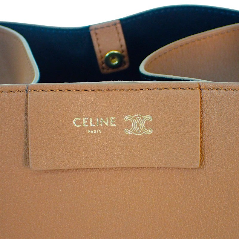 Celine CELINE Small Cubo Bag 124182T83.GFY5 2WAY Bag Handbag Shoulder Bag Calf Brown Soft Tan Gold Hardware Women's [Used] [A Rank]