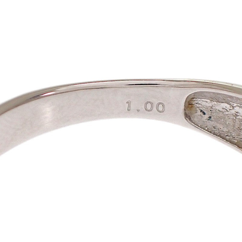 Design Jewelry 25 Ring K18 White Gold Diamond Black Diamond Men's [Used] [A Rank]
