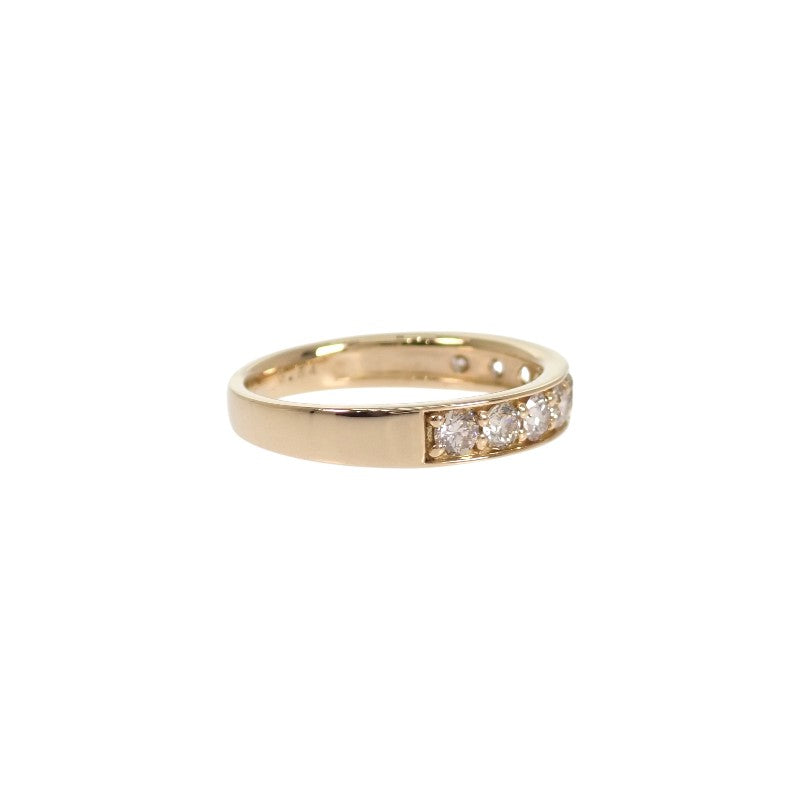 Designer Jewelry Half-Diamond 10 Ring K18 Yellow Gold Diamond Ladies [Used] [A Rank]