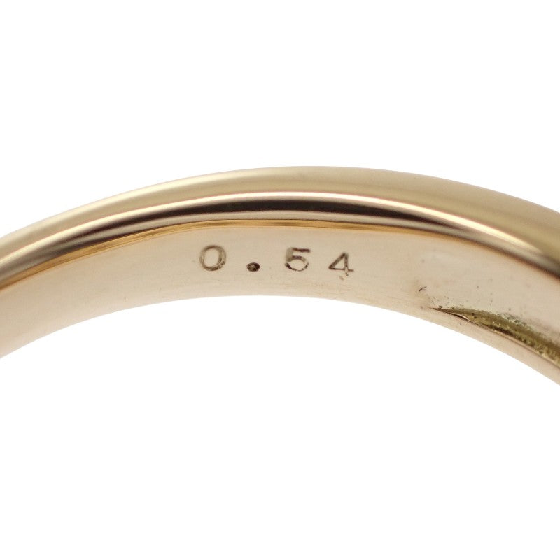Designer Jewelry Half-Diamond 10 Ring K18 Yellow Gold Diamond Ladies [Used] [A Rank]