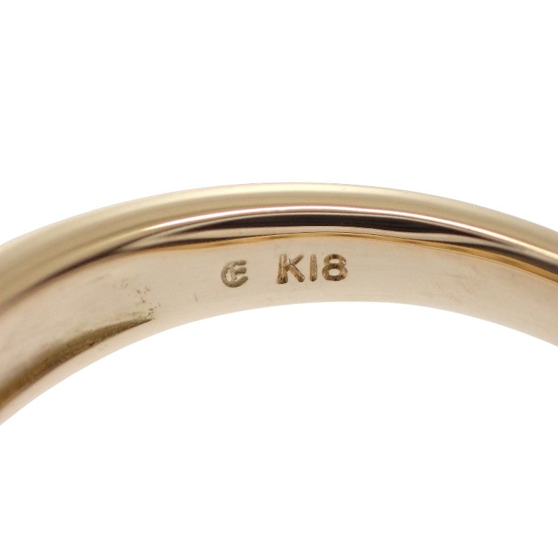 Designer Jewelry Half-Diamond 10 Ring K18 Yellow Gold Diamond Ladies [Used] [A Rank]