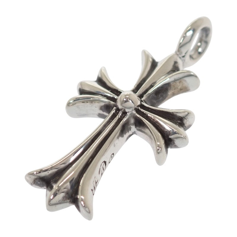 クロムハーツ CHROME HEARTS タイニーCH クロスチャーム 2000 ペンダントトップ シルバー925 ピンクサファイヤ メンズ レディース【中古】【Aランク】