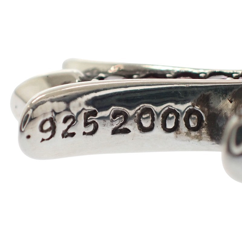 クロムハーツ CHROME HEARTS タイニーCH クロスチャーム 2000 ペンダントトップ シルバー925 ピンクサファイヤ メンズ レディース【中古】【Aランク】