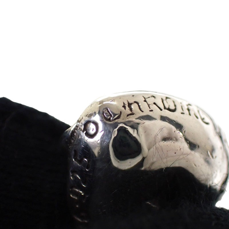 クロムハーツ CHROME HEARTS ハート レザーブレイド ネックレス シルバー925 レザー メンズ【中古】【ABランク】