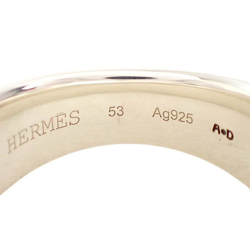エルメス HERMES エヴリン エクリプス リュバン Hロゴ 13号 リング シルバー925 ＃53 メンズ レディース【中古】【Aランク】
