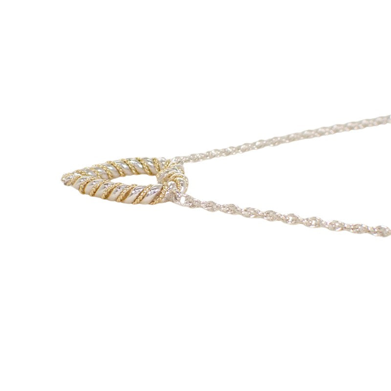 ティファニー TIFFANY&Co. ツイストハート ペンダント ネックレス K18イエローゴールド シルバー925 レディース メンズ ユニセックス【中古】【Aランク】
