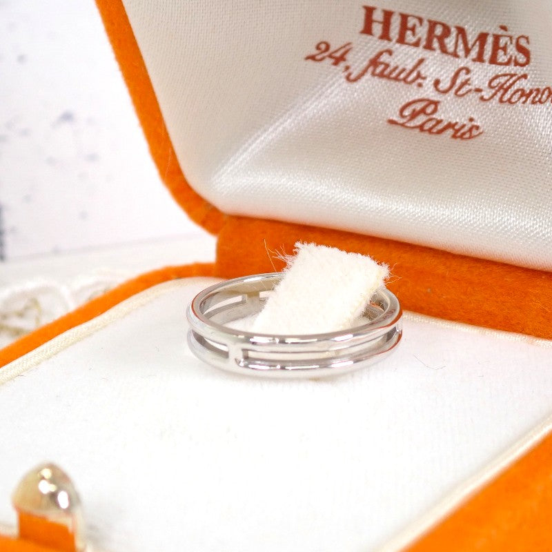エルメス HERMES アリアンヌ 9号 リング K18ホワイトゴールド レディース【中古】【Aランク】