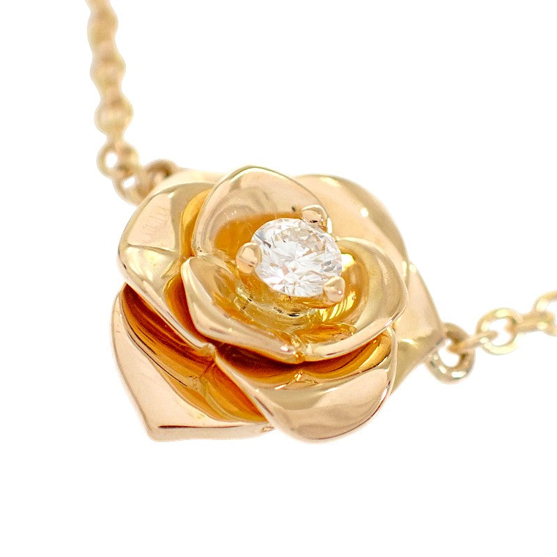 Piaget PIAGET Rose Pendant G33U0081 Necklace K18 Pink Gold Gold Diamond Ladies [Used] [A Rank]