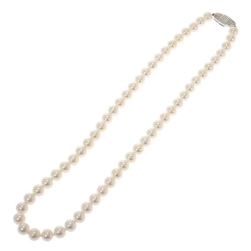 ミキモト MIKIMOTO アコヤ パール ネックレス K18ホワイトゴールド レディース【中古】【Aランク】