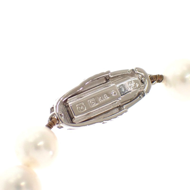 ミキモト MIKIMOTO アコヤ パール ネックレス K18ホワイトゴールド
