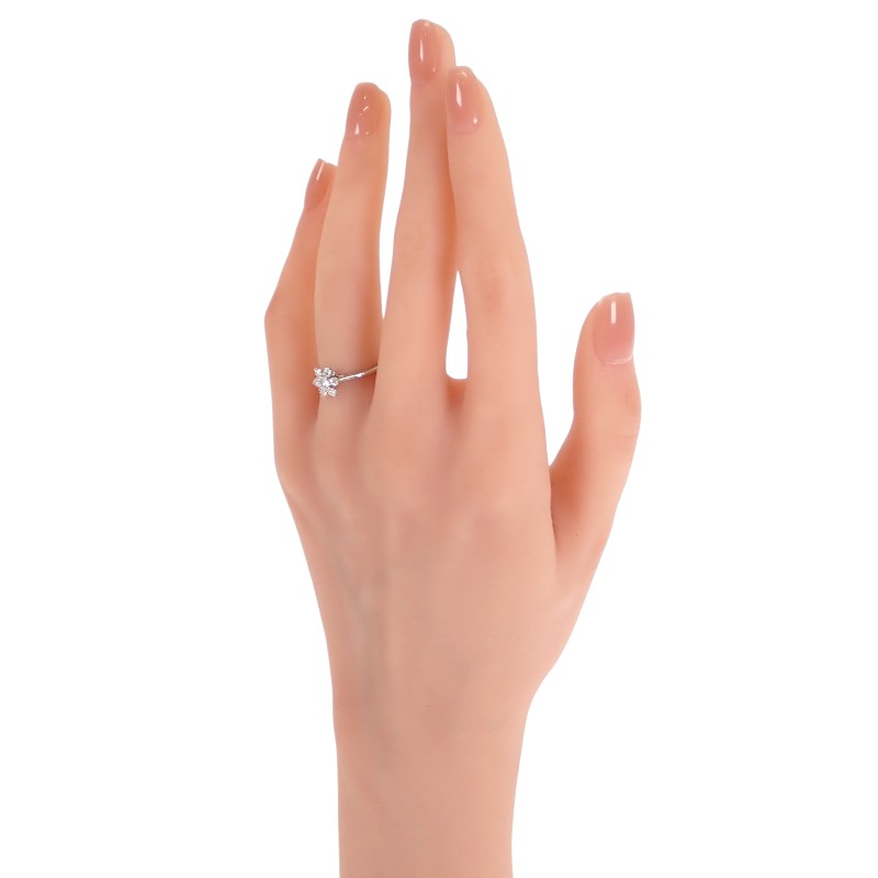 ティファニー TIFFANY&Co. バターカップ 9号 リング Pt950プラチナ ダイヤモンド レディース【中古】【Aランク】