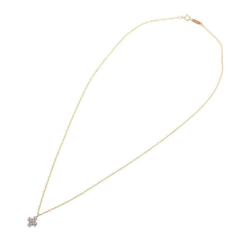 ティファニー TIFFANY&Co. クルーシフォーム ネックレス Pt950プラチナ K18イエローゴールド シルバー ゴールド レディース メンズ【中古】【Aランク】