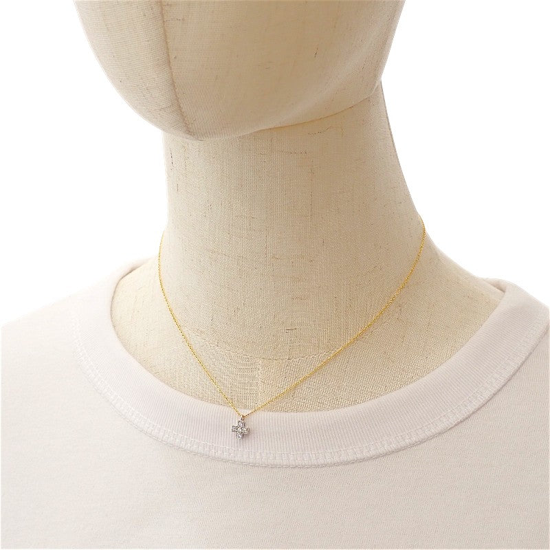 TIFFANY&Co. Crucifix Necklace Pt950 Platinum K18 Yellow Gold Silver Gold Women's Men's [Used] [A Rank]