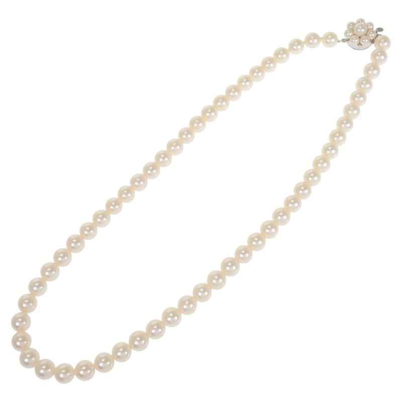 タサキ TASAKI アコヤ パールネックレス ネックレス アコヤ真珠 K14ホワイトゴールド ホワイト レディース【中古】【Aランク】