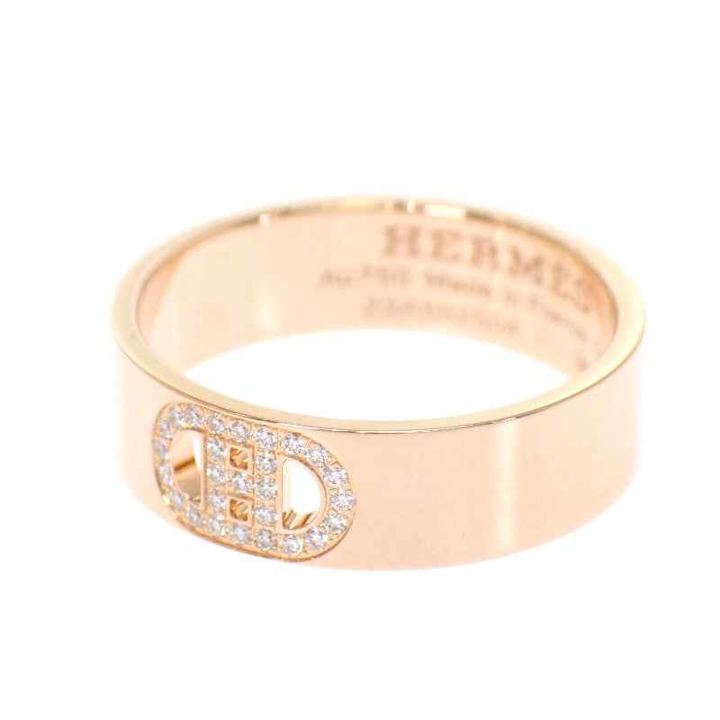 エルメス HERMES HダンクルPM 13号 H115601B リング K18ピンクゴールド ダイヤモンド レディース【中古】【Aランク】