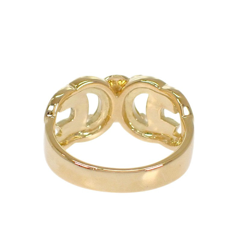 【Negotiating/Orders Not Accepted from Unauthorized Buyers】Celine CELINE Macadam Ring K18 Yellow Gold Diamond Ruby Size 13 Women's Men's 【Used】【A Rank】