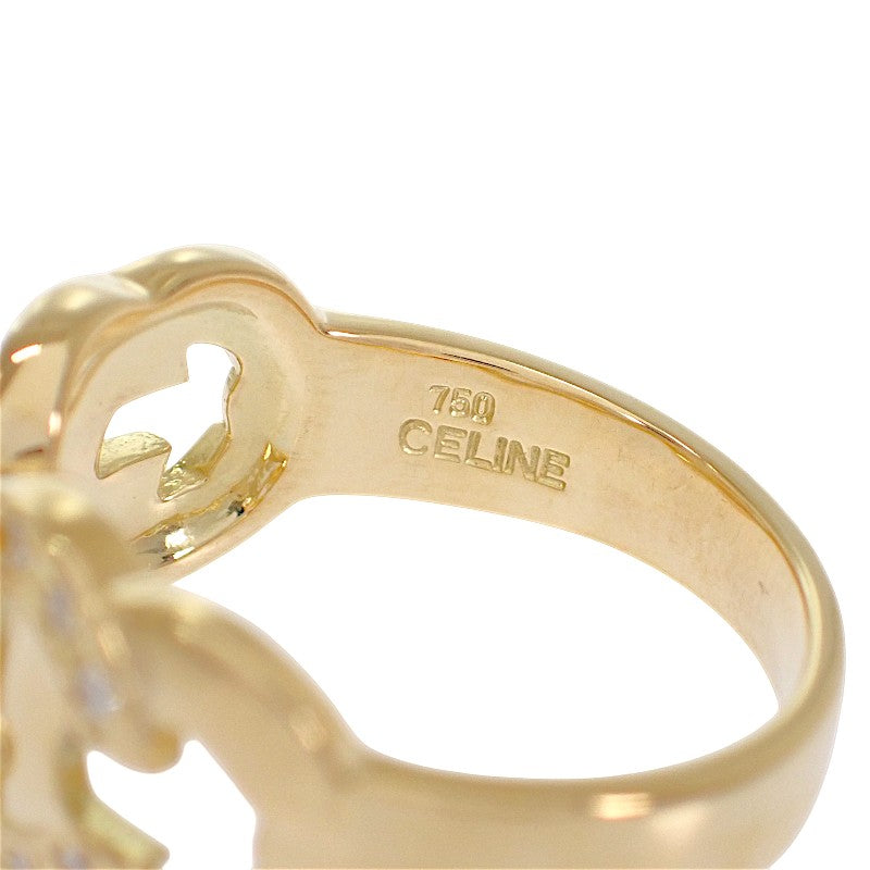セリーヌ CELINE マカダム 13号 リング K18イエローゴールド