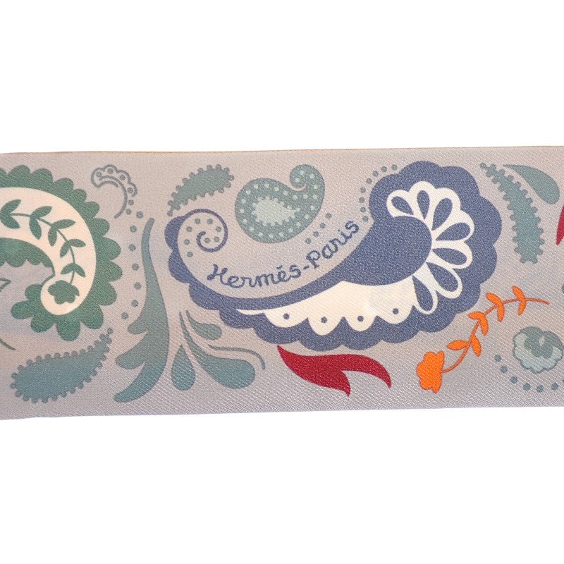エルメス HERMES ツイリー GUEPARDS BANDANA H064179S_03 スカーフ シルク グリペール×ルージュアッシュ イエロー レディース【中古】【Aランク】