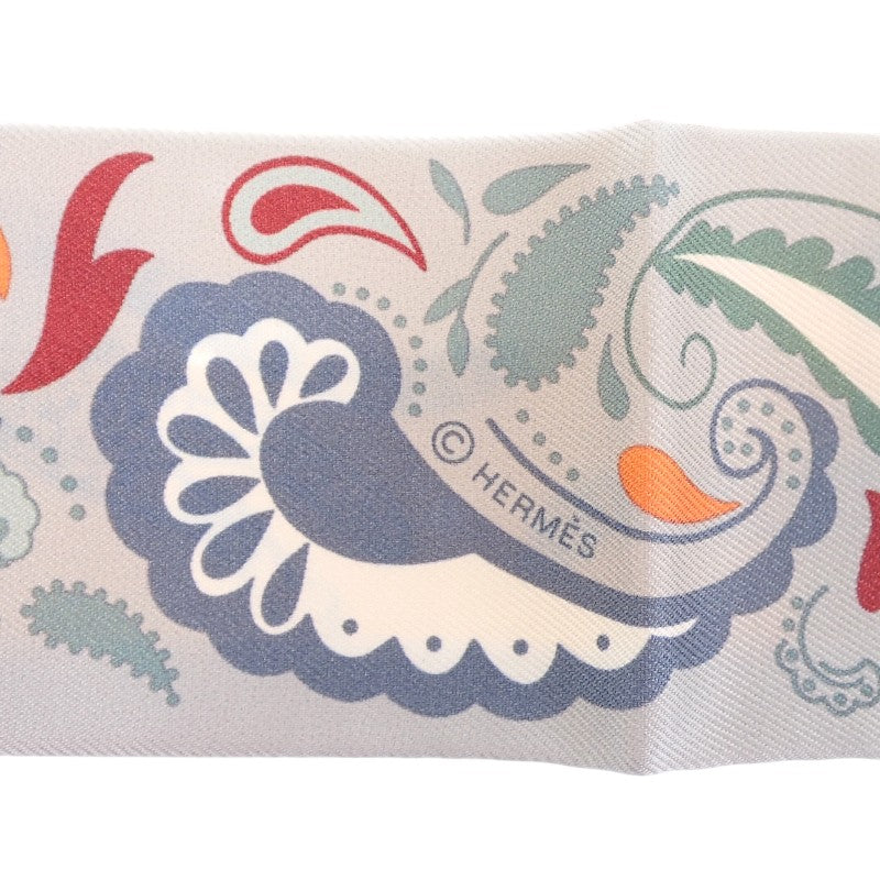 エルメス HERMES ツイリー GUEPARDS BANDANA H064179S_03 スカーフ シルク グリペール×ルージュアッシュ イエロー レディース【中古】【Aランク】