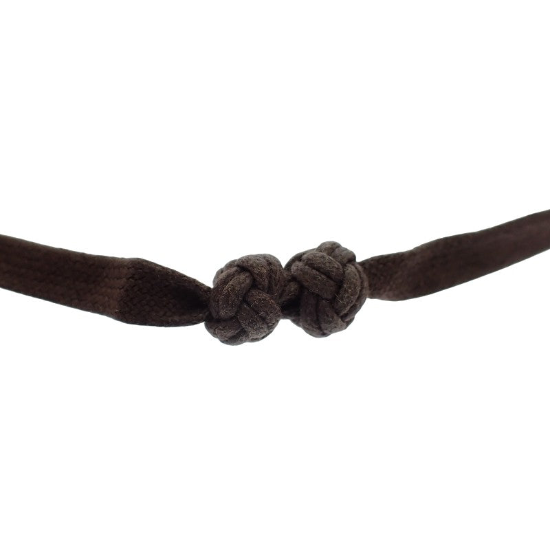 Hermes IMS GM Necklace Buffalo Horn Lacquer Wood Orange Brown Women's [Used] [AB Rank]