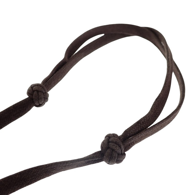 Hermes IMS GM Necklace Buffalo Horn Lacquer Wood Orange Brown Women's [Used] [AB Rank]