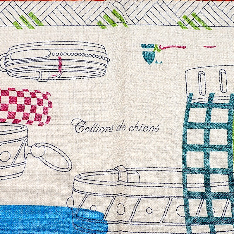 エルメス HERMES レクタングル Colliers de Chiens Imprimeur Fou