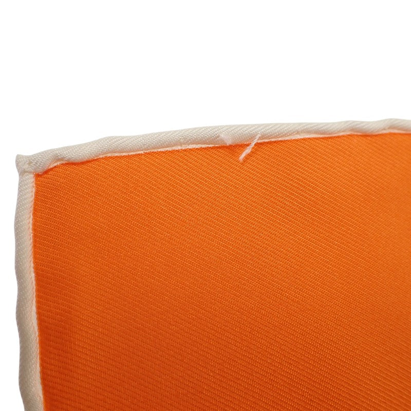Hermes Carre 90 VIF ARGENT Scarf Silk Orange Women's [Used] [AB Rank]