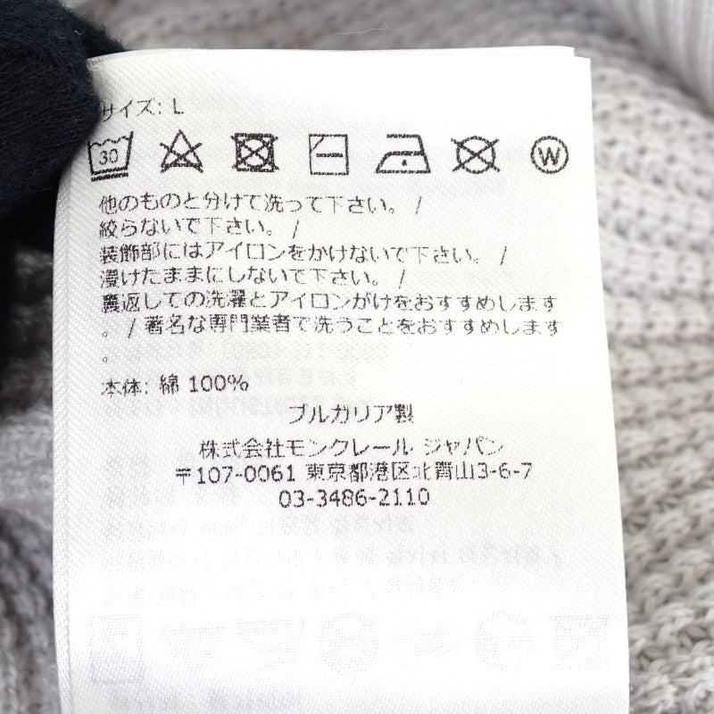 モンクレール MONCLER GIROCOLLO TRICOT ロゴワッペン L