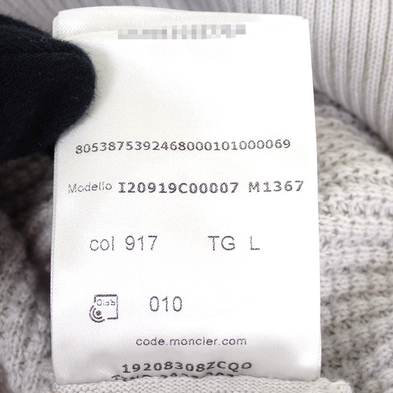 モンクレール MONCLER GIROCOLLO TRICOT ロゴワッペン L