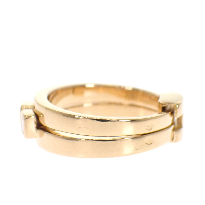 エルメス HERMES ヘラクレス ２連 ヴィンテージ 10号 リング K18ゴールド ダイヤモンド #50 レディース【中古】【Aランク】