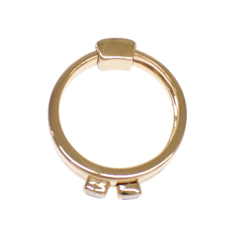 エルメス HERMES ヘラクレス ２連 ヴィンテージ 10号 リング K18ゴールド ダイヤモンド #50 レディース【中古】【Aランク】