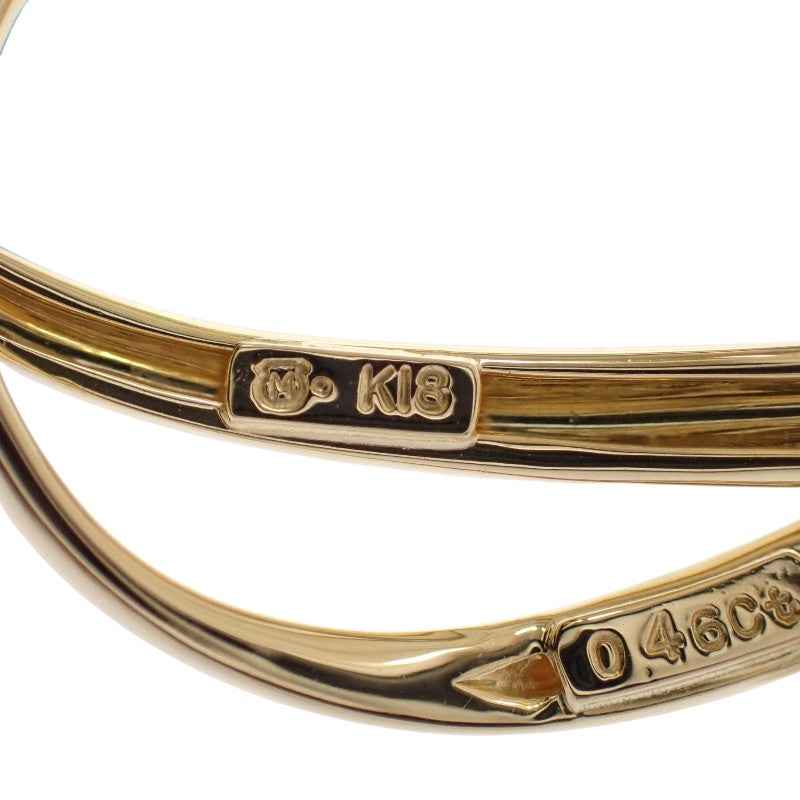 ミキモト MIKIMOTO パール ブローチ K18イエローゴールド 白蝶真珠 ダイヤモンド レディース【中古】【Aランク】