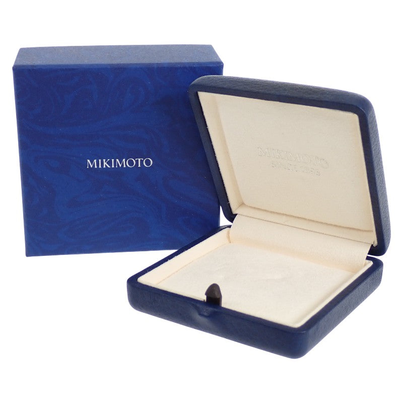 ミキモト MIKIMOTO パール ブローチ K18イエローゴールド 白蝶真珠 ダイヤモンド レディース【中古】【Aランク】