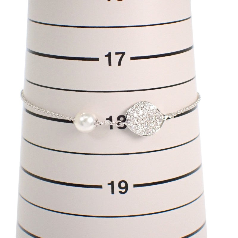 ミキモト MIKIMOTO レ・ペタルプラスヴァンドーム Les Pétales Place Vendôme PD-264U ブレスレット K18ホワイトゴールド パール ダイヤモンド レディース【中古】【Aランク】