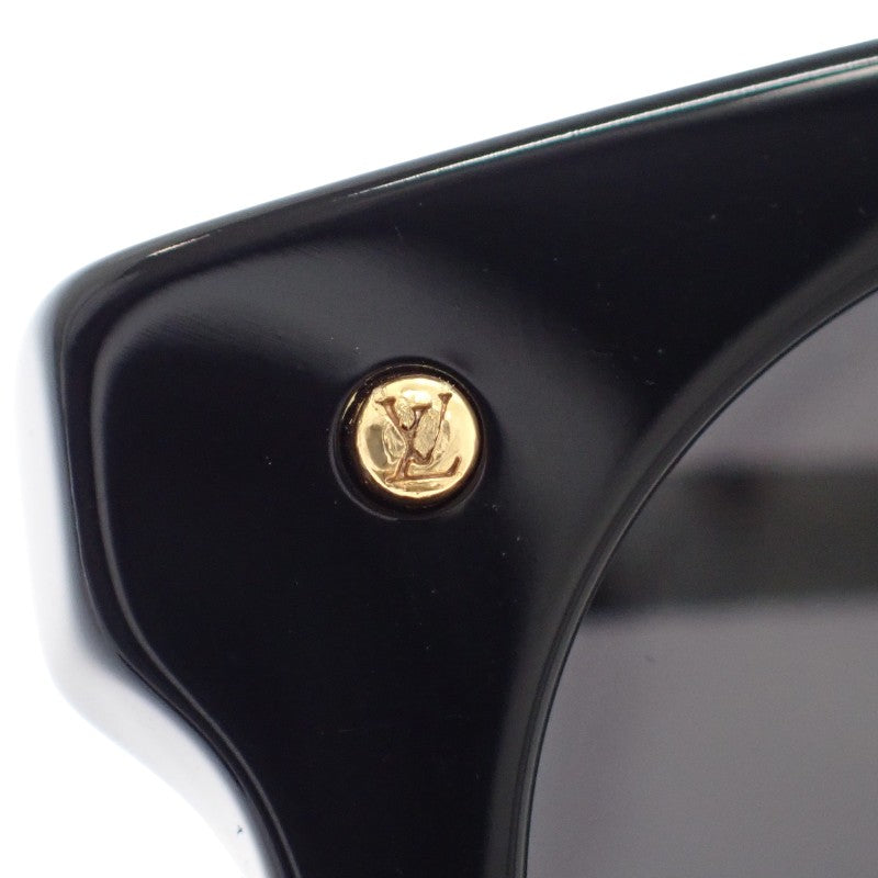 ルイヴィトン LOUIS VUITTON LVファースト・ラウンド Z1710E サングラス モノグラムキャンバス アセテート ブラック モノグラム ゴールド金具 レディース メンズ ユニセックス【中古】【Aランク】