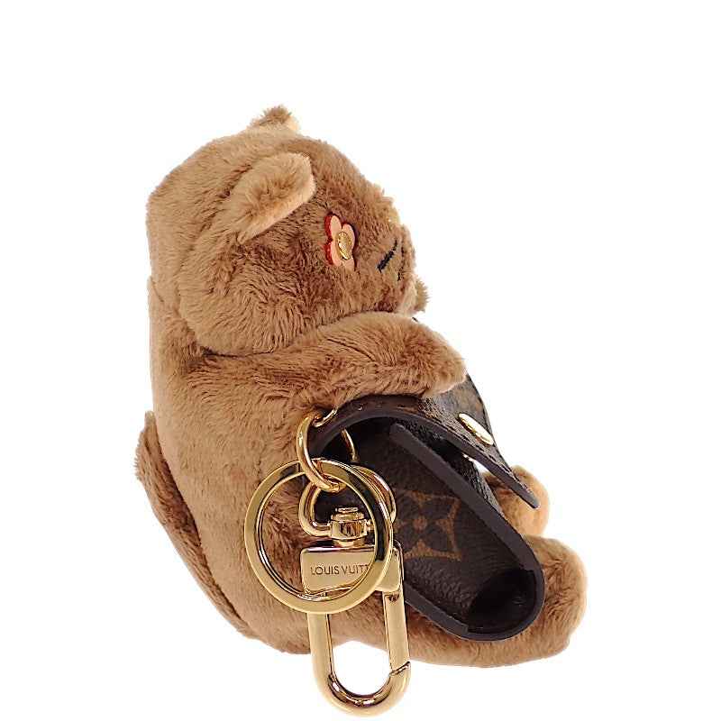 ルイヴィトン LOUIS VUITTON LVキュートモノグラム M03748 バッグチャーム モノグラムキャンバス ブラウン ゴールド金具 レディース【中古】【Aランク】