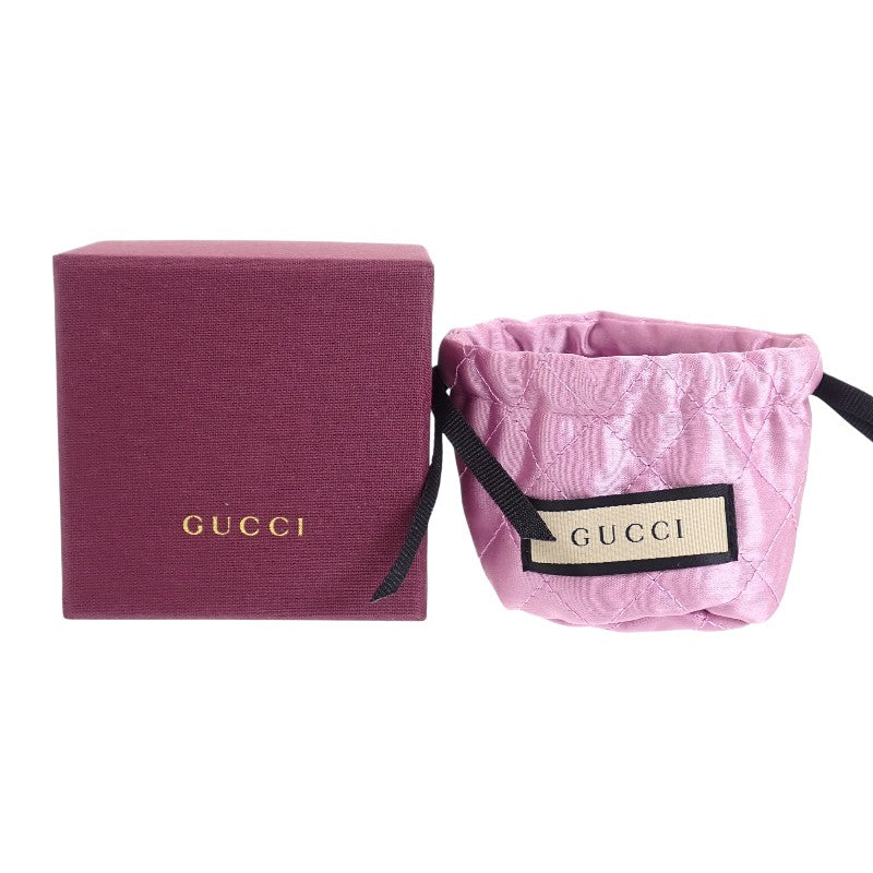 グッチ GUCCI ロゴ ヘアアクセサリー 513120I4771 バレッタ GP クリスタル ピンク レディース【中古】【ABランク】