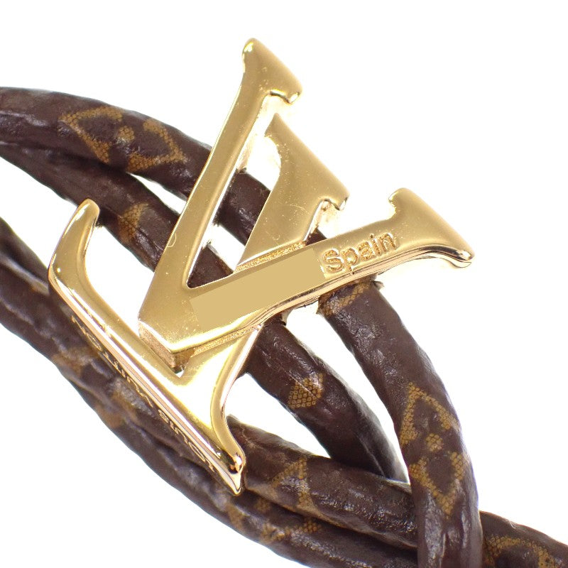 ルイヴィトン LOUIS VUITTON LVブルーム M8416Z ブレスレット モノグラム ブラウン ゴールド金具 レディース【中古】【Aランク】