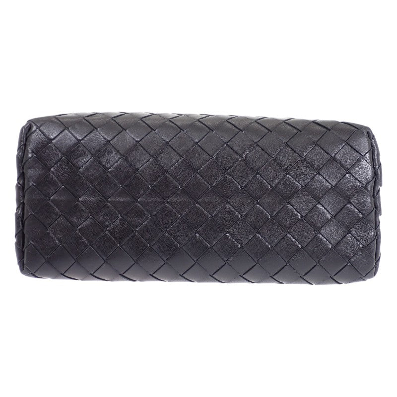 ボッテガヴェネタ BOTTEGA VENETA ハンドバッグ 607326VCPP18803 2WAYバッグ イントレチャート ブラック シルバー金具 レディース【中古】【ABランク】
