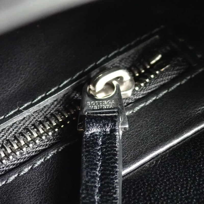 ボッテガヴェネタ BOTTEGA VENETA ハンドバッグ 607326VCPP18803 2WAYバッグ イントレチャート ブラック シルバー金具 レディース【中古】【ABランク】
