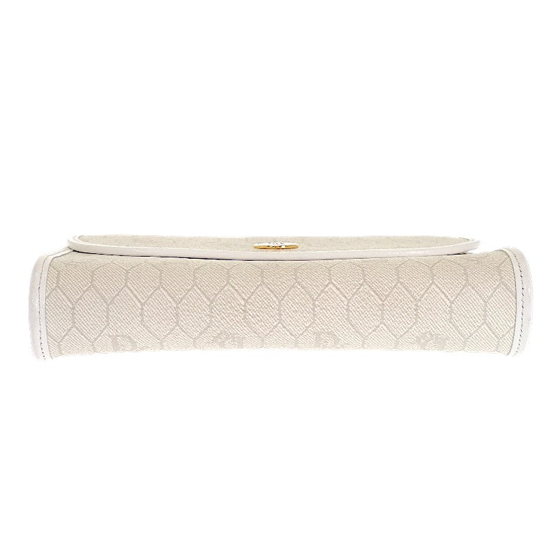 【美品】Dior ショルダーバッグ ハニカム PVC レザー ホワイト ディオール Dior チェーン ショルダーバッグ PVC レザー ホワイト