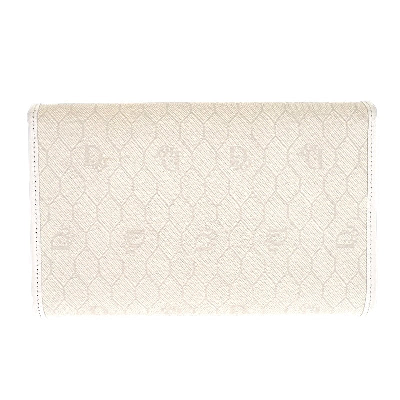 ディオール Dior チェーン ショルダーバッグ PVC レザー ホワイト レディース【中古】【ABランク】