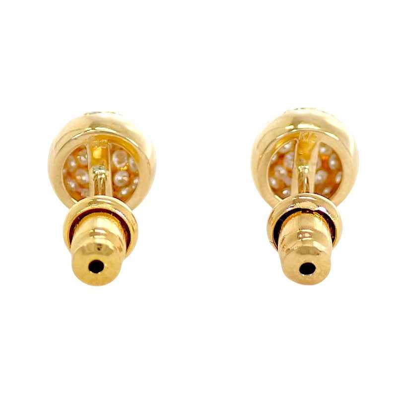 デザインジュエリー K18YG D スタッド ピアス K18イエローゴールド メタル 18金 ダイヤモンド レディース【中古】【Aランク】